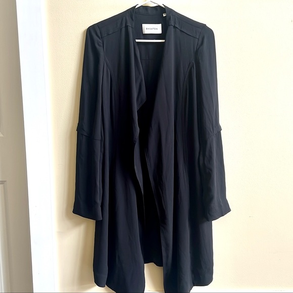Aritzia Babaton Black Blazer Cardigan Coat Jacket - Picture 3 of 6